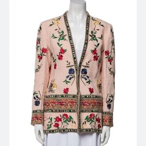 Alice and Olivia floral embroidered blazer
